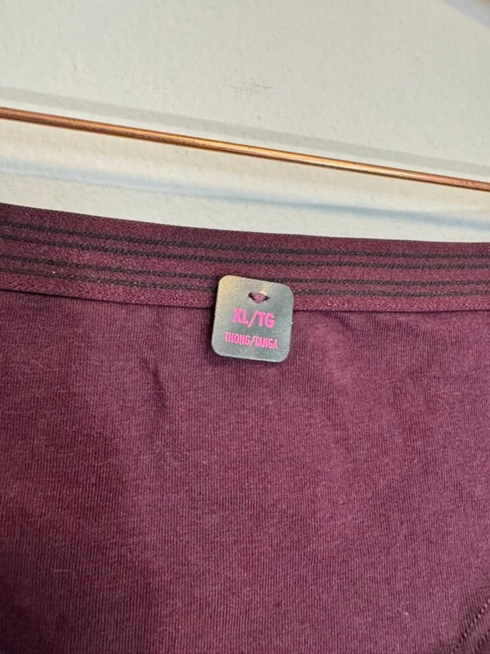 La Senza Tanga Thong XL NWT Eggplant
